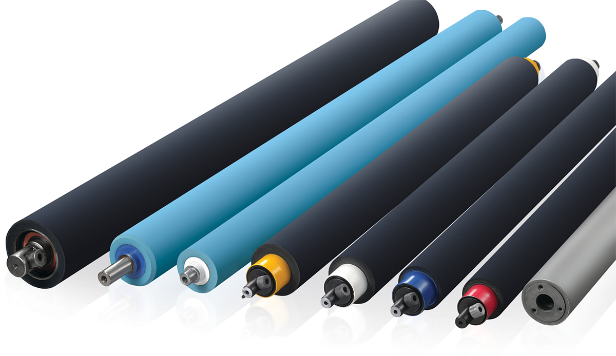 Printing machine rubber rollers